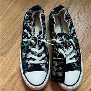 Converse Women's Floral Canvas Sneakers - Black